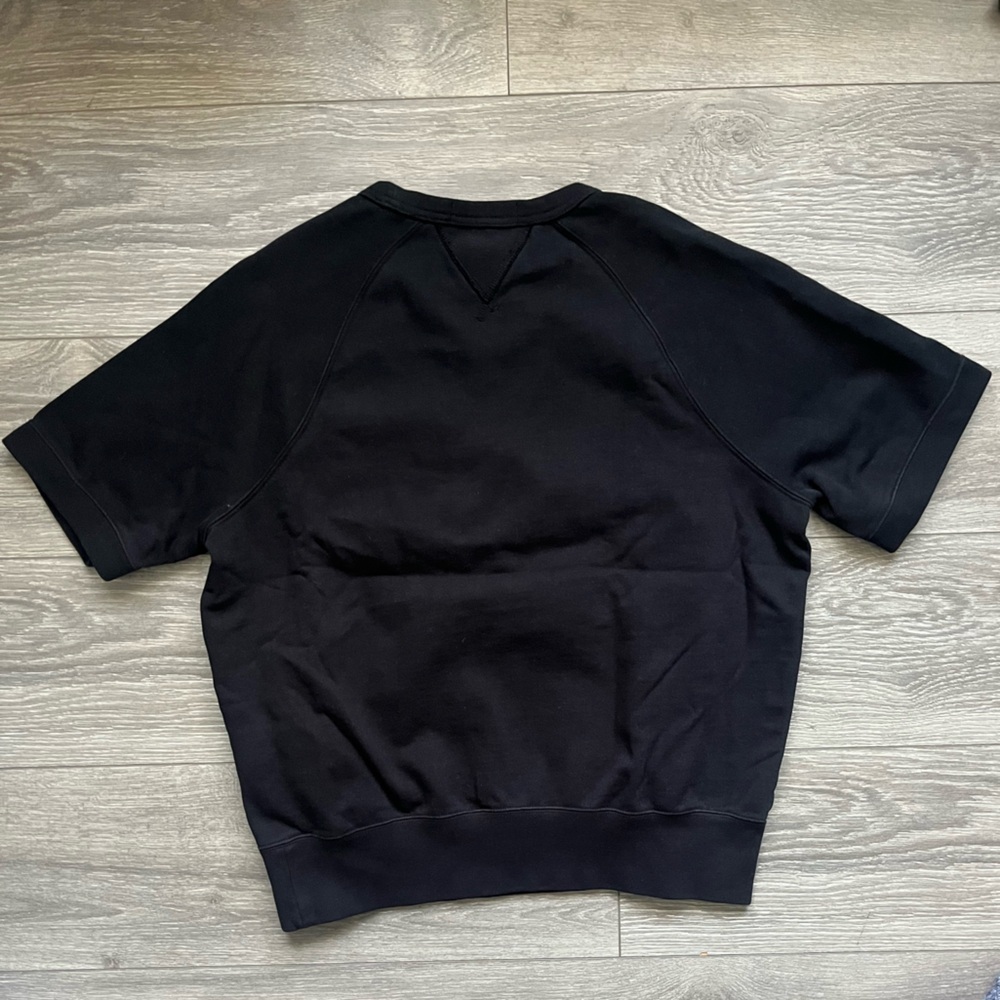 Polo Sport Men’s Black Short Sleeve Sweatshirt Pocket Logo Size M Preppy Street - Picture 2 of 8